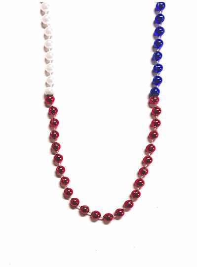 36" 10mm Metallic Section Red, White & Blue Throw 