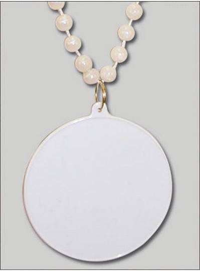 Do It Yourself Discs White Pearl Beads