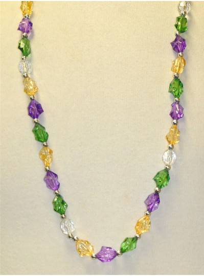 36" PGG Acrylic Mardi Gras Beads