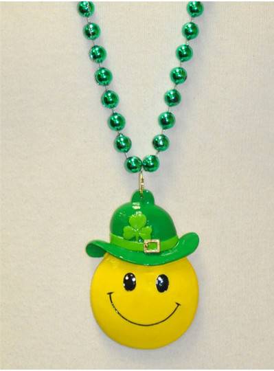 36" 10MM Smiley St. Patricks Day Bead