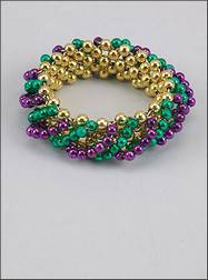 Swirl Style Bracelets Purple, Green & Gold