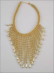 Beaded Choker Gold with Bangles