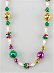 Handstrung Mardi Gras Beads