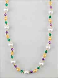 Handstrung Mardi Gras Beads