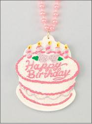 Birthday Beads BDay Cake Pink