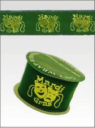 Decorations Ribbon with Masks GREEN