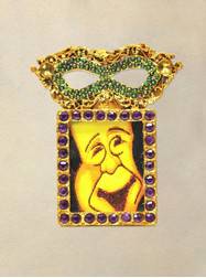 Decorations 9" Mardi Gras Mask Frame Ornament