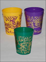 New Orleans Mardi Gras Cups