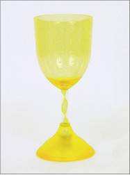 Tableware Yellow Lightup Wine Glass