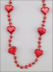 Heart Themes Metallic Red Hearts