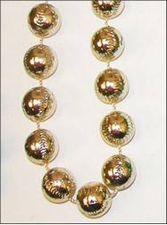 Sports Themes Baseballs Gold