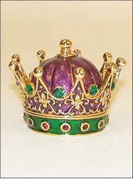 Gift Items Purple, Green and Gold Crown