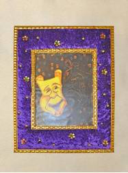Decorations 16" Purple, Green and Gold Picture Frame
