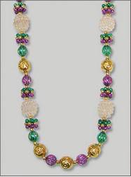 Handstrung Mardi Gras Beads