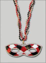 Mask Themes Red Glitter Mask