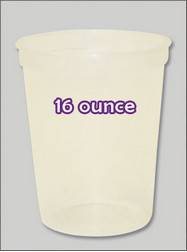 Plastic Cups 16 Ounce Natural