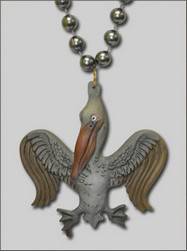 New Orleans Themes Oiled Fleur de Lis Pelican