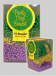 Bead Box- 72 Mardi Gras Beads PGG