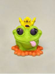 Plush Dolls & Toys - Rubber Frog with Crown