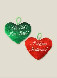 Plush Dolls & Toys - Irish and Italian Heart Plush
