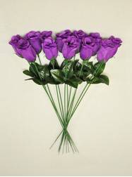 Plush Dolls & Toys - Purple 16" Long Stem Roses
