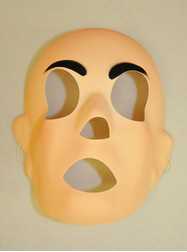 Mardi Gras Masks - MASK FLESH MATTE