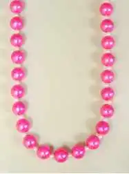 Handstrung Beads - Hot Pink Pearl Bead