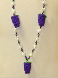 Food & Beverages - Fuzzy Grapes Handstrung Bead
