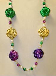 42" 14mm PGG Rose Beads