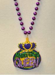 Glitter Mardi Gras Queen Polystone