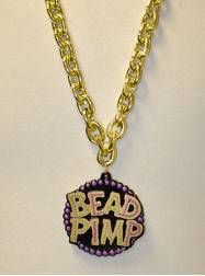 Bead Pimp Polystone with Heavy Chain