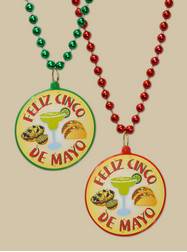 Feliz Cinco de Mayo Decal Bead with Margaritas and Tacos