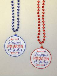 Fourth of July Decal Bead