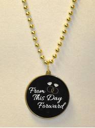 "From This Day Forward " Decal Bead in Gold