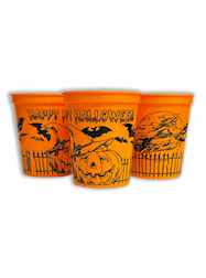 Theme Plastic Cups Spooky Halloween Party Cups