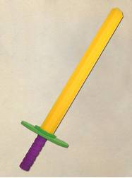 24" Purple, Green and Gold Foam Sword