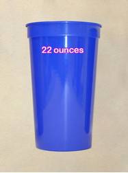 Plastic Cups 22 Ounce Royal Blue Cup