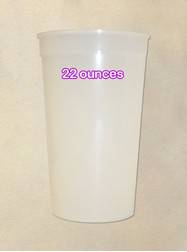 Plastic Cups 22 Ounce Natural Cup
