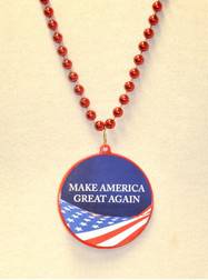 33" Red Make America Great Again Decal Bead