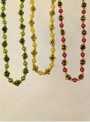 Handstrung Mardi Gras Beads