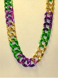 36" Twist Chain Section in Purple, Green and Gold
