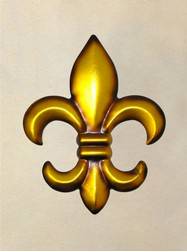 Gold Fleur De Lis Wall Hanger