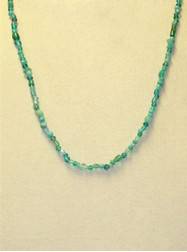 Handstrung Turquoise Glass Beads