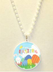 33" 7.5MM White Easter Eggs & Bunny Decal