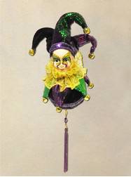 9" Mardi Gras Hanging Balls