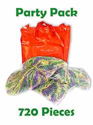 Purple, Green and Gold Party Pack 720 Pieces
