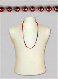 33" 7mm Round Metallic Burgundy