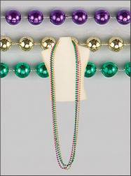 96" 12mm Round Metallic Purple, Green & Gold