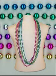 48" 10mm Round Metallic Assorted Colors