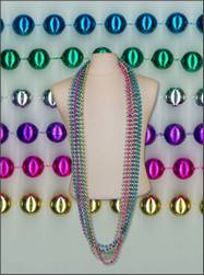 72" 12mm Round Metallic Assorted Colors